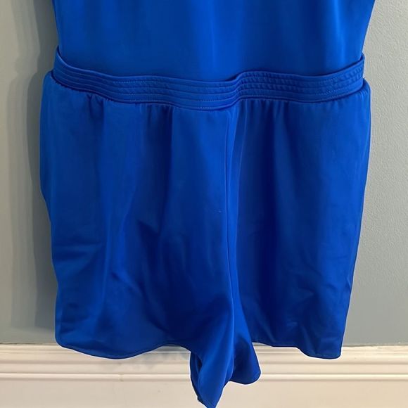 Lands End Women’s size 18 Cobalt Blue one piece shorts bathing suit - Picture 4 of 10